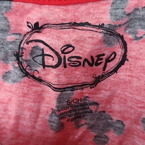 Disney Mickey Mouse 2pc Cami PJs Pajama Set Red Black Silhouette Loungewear - Picture 5 of 12